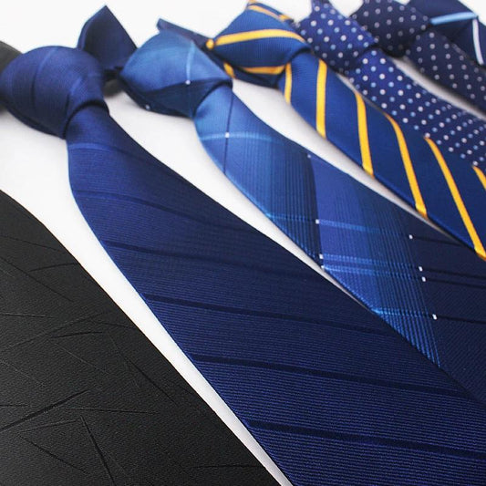 Corbatas de poliéster jacquard a rayas de 8 cm para hombre