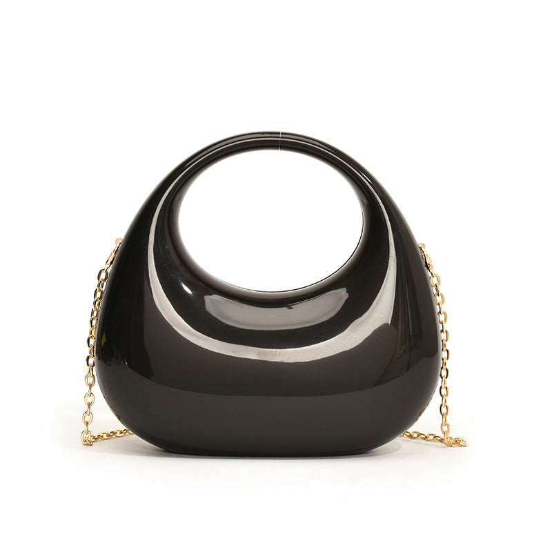 Acrylic Small Size Gold Handbag Chain Shoulder Oblique Handbag