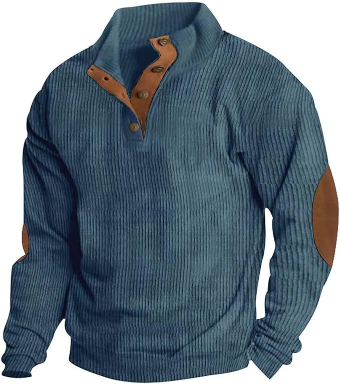 Autumn And Winter New Cross-Border Men's Outdoor Jacket Amazon Corduroy Casual Stand-Up Collar Long-Sleeved Sweatshirt In Stock