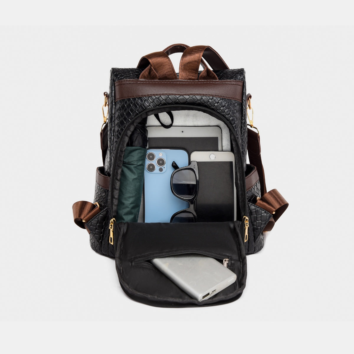 Mochila de piel sintética