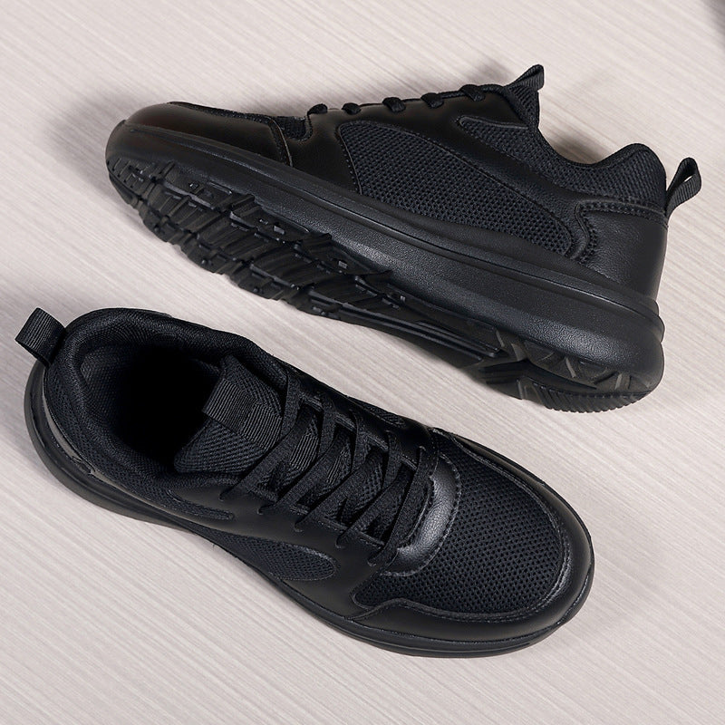 High-quality All-black Unisex Sneakers Springsummer Mesh Design For Women
