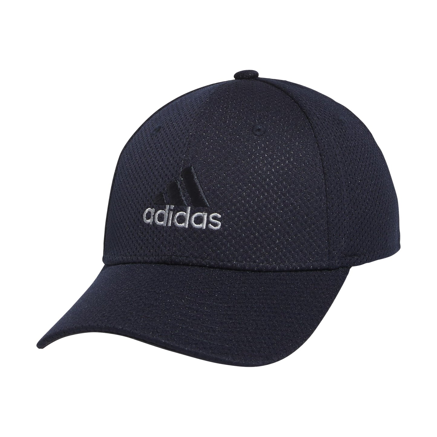 adidas Mens Zags 2.0 Structured Mid Crown A-Flex Stretch Fit Hat Dark Indigo Blue Large-X-Large