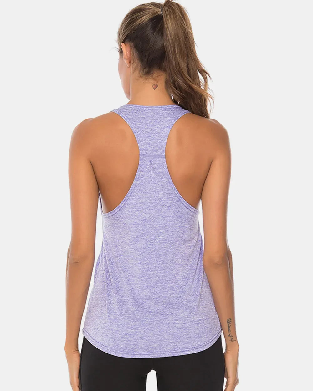 Camiseta sin mangas deportiva de tirantes anchos y cuello redondo de talla grande