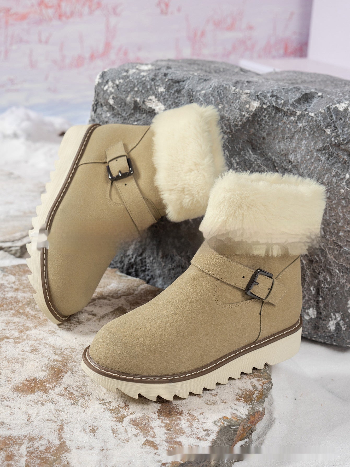 Middle Tube Platform Snow Boots
