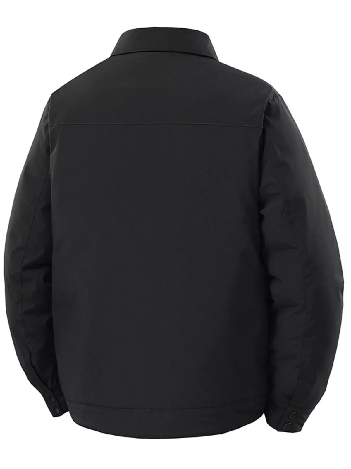 Men's Plus Size Snap Down Long Sleeve Jacket