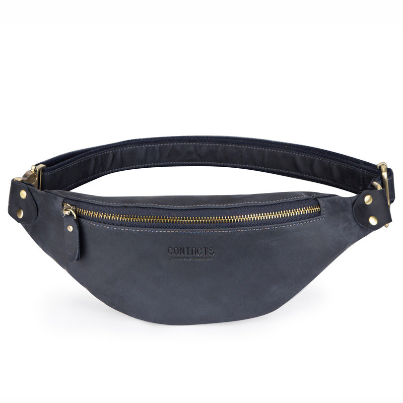 Men's Retro Leather Waist Crossbody Bag