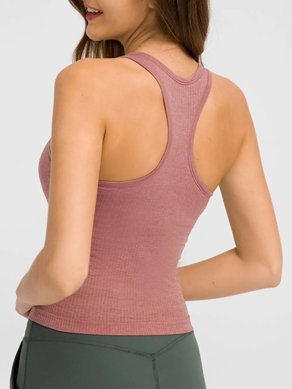 Camiseta sin mangas deportiva Millennia con espalda de nadador y cuello redondo