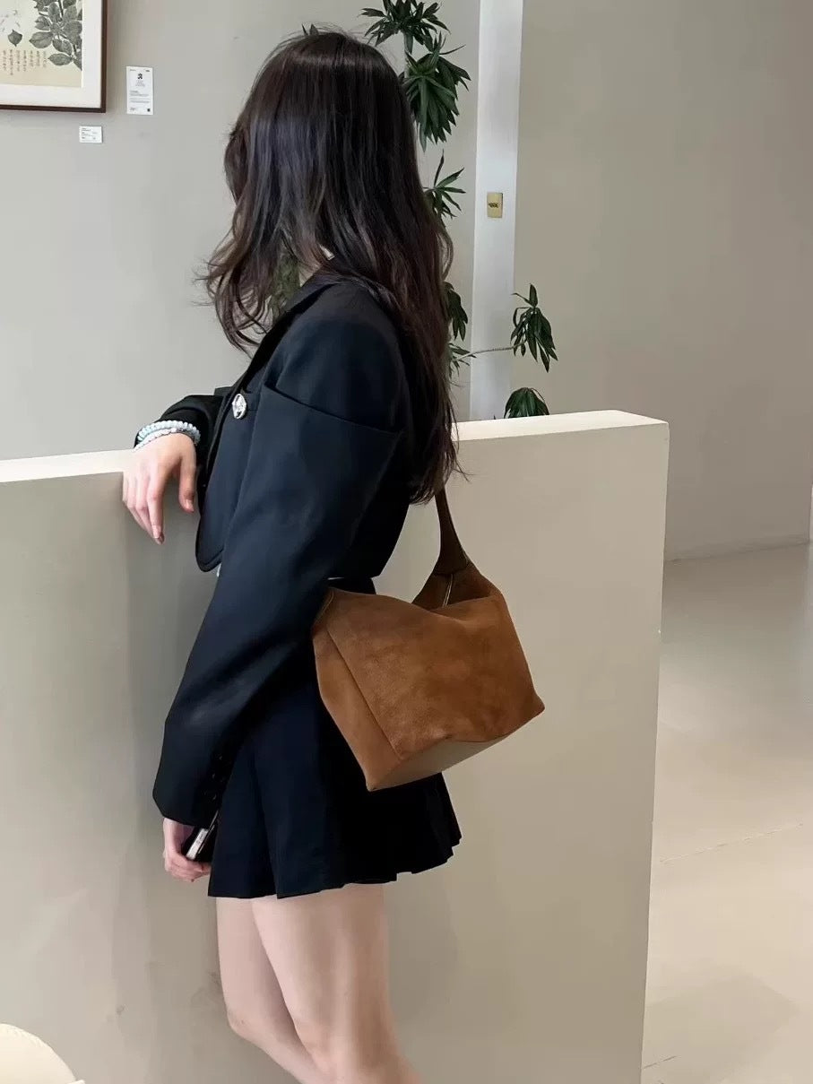 Fashionable And Versatile New Cowhide Shoulder Bag