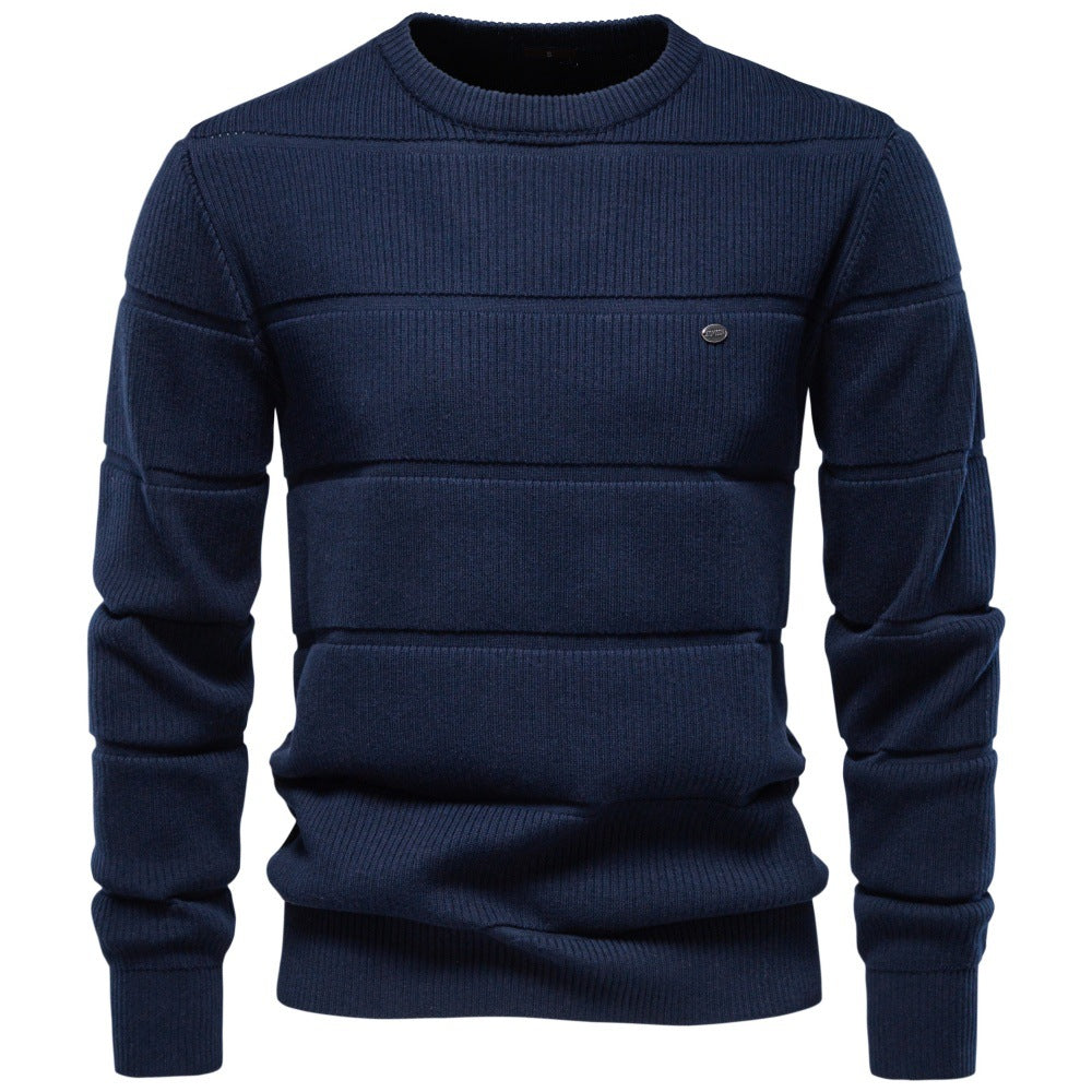 2026 AutumnWinter New Foreign Trade Round Neck Sweater For Men, Business Casual Cross-Border Men's Pullover Sweater, Men's Knitwear