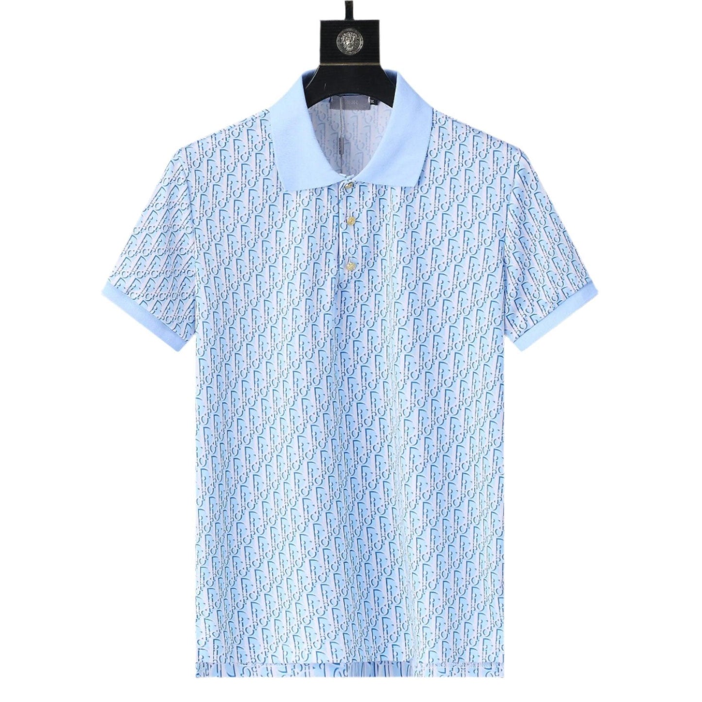 Dior Light Blue T-Shirt With Collar
