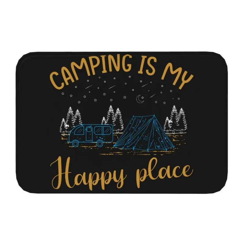 River Scenery Flocked Floor Mat Ground Protection Mat