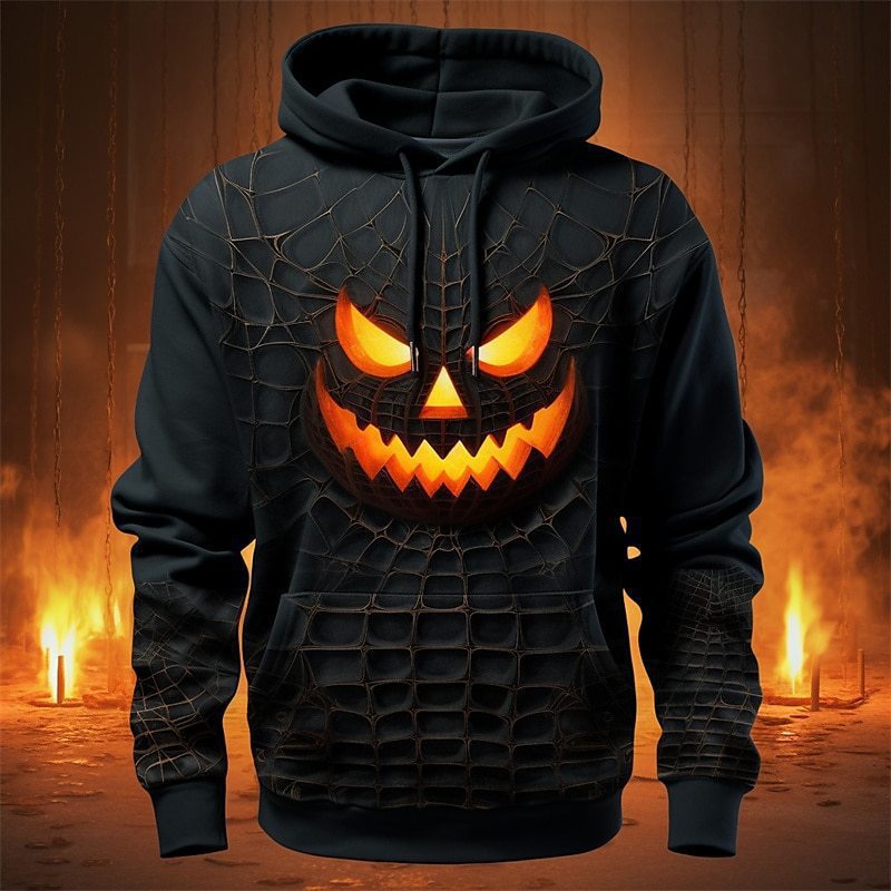 Halloween-themed Hooded Sweatshirt Heat Transfer Printing