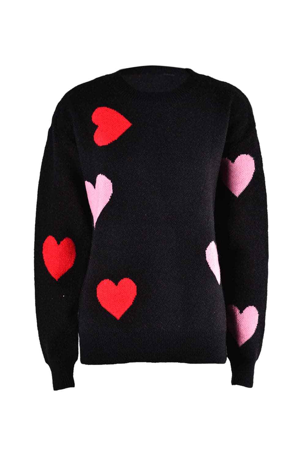 Sweaters Trendsi Cozy heart dropped shoulder sweater