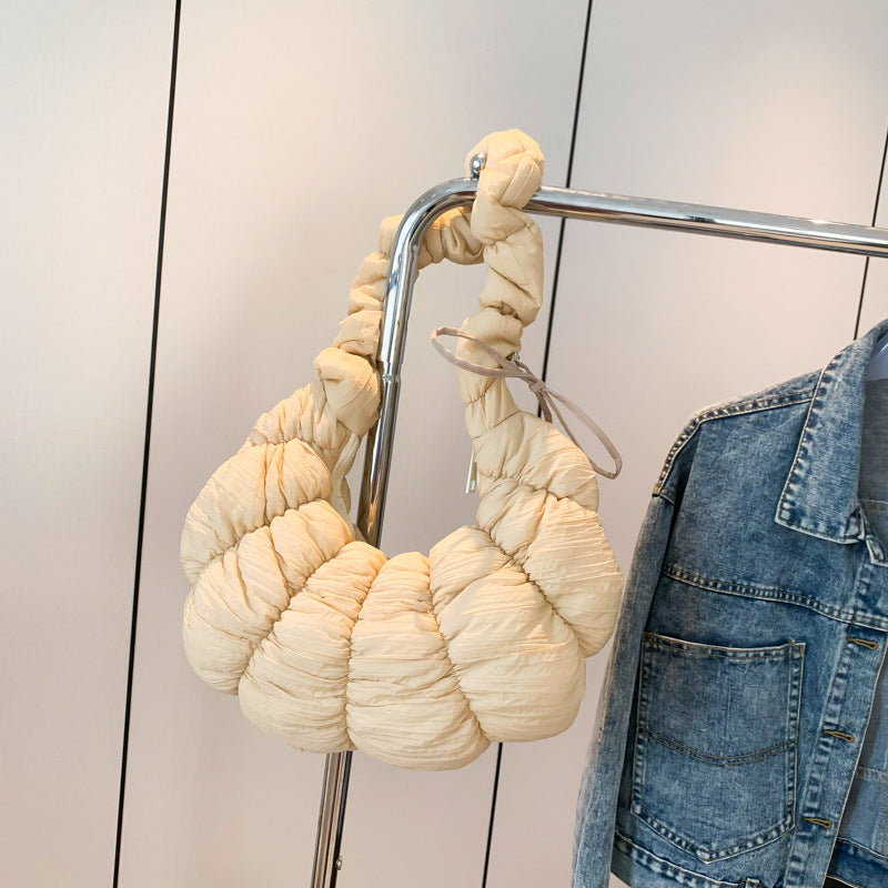 Crossbody Croissant Pleated Clouds Shoulder Bag Travel Bag
