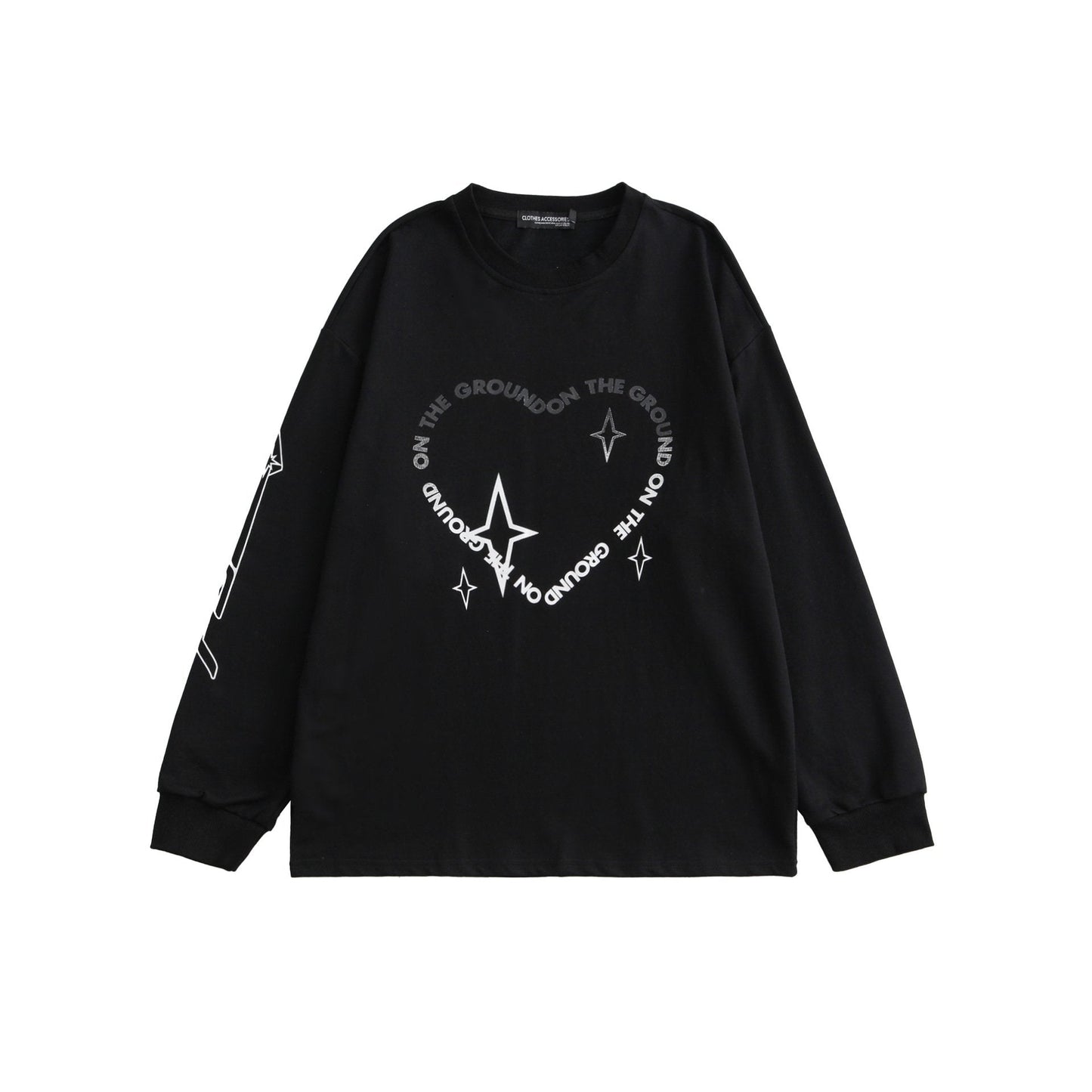 Women's Round Neck Loose Long Sleeve T-shirt