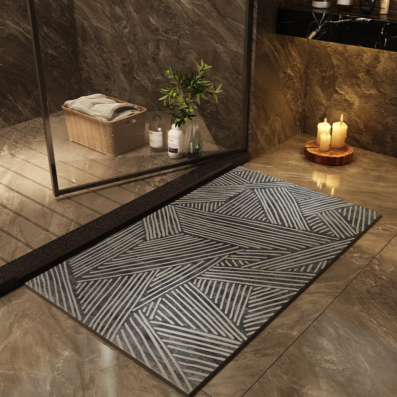 Printed Quick-drying Water-absorbent Bathroom Floor Mat