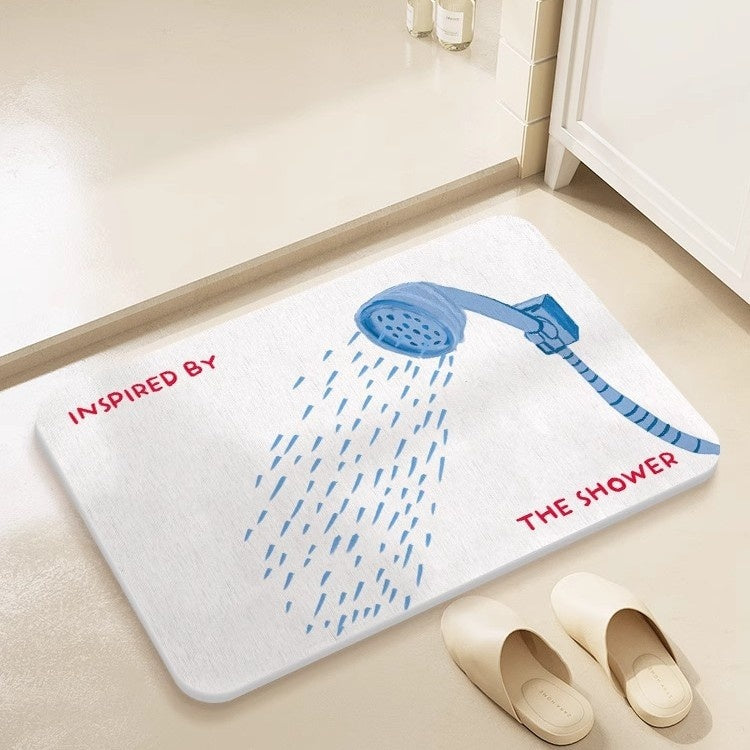 Quick-drying Cartoon Silica Mud Floor Mat