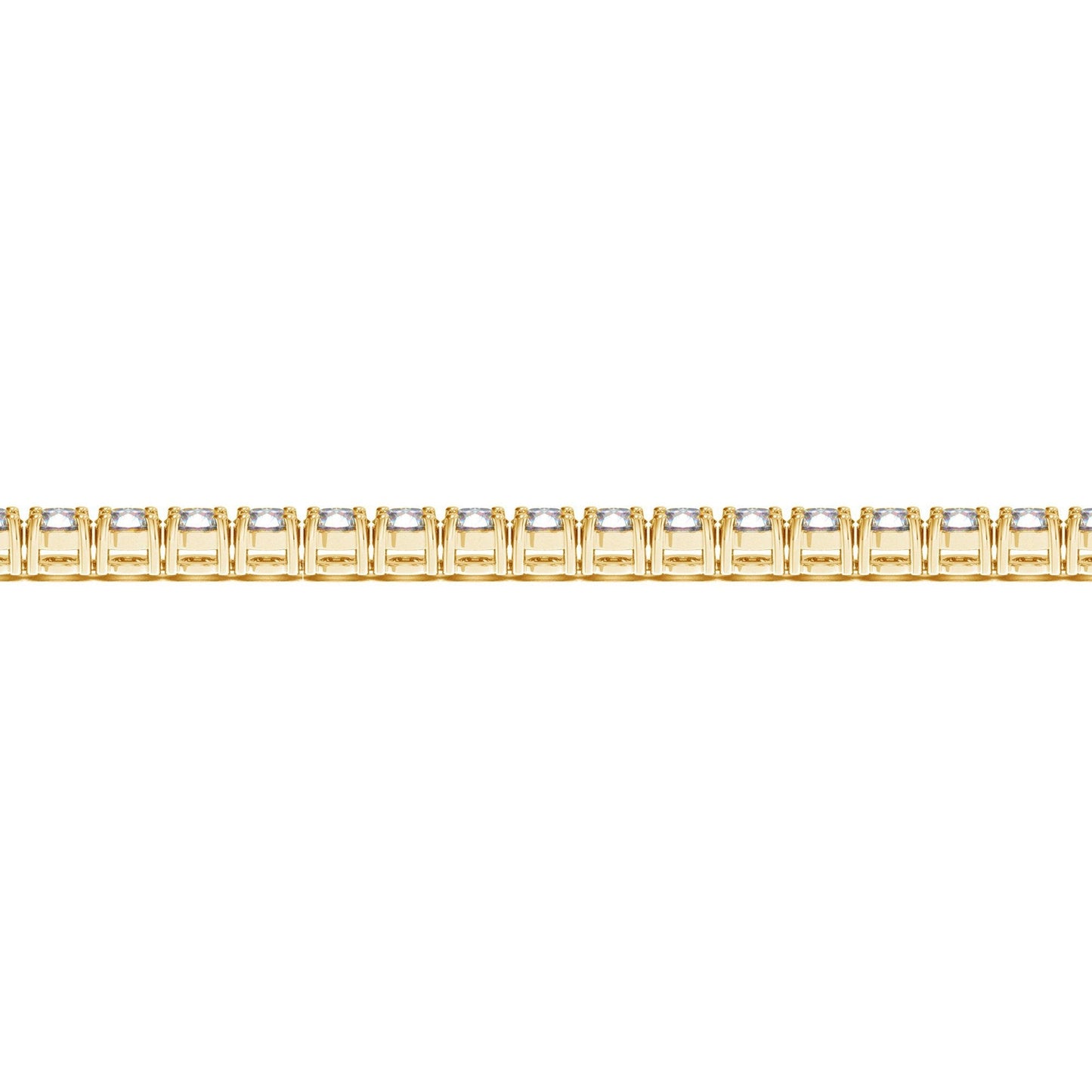 Lab Grown Round Diamond Tennis Bracelet in 14k Yellow Gold (7 cctw F/G  VS2/SI1)