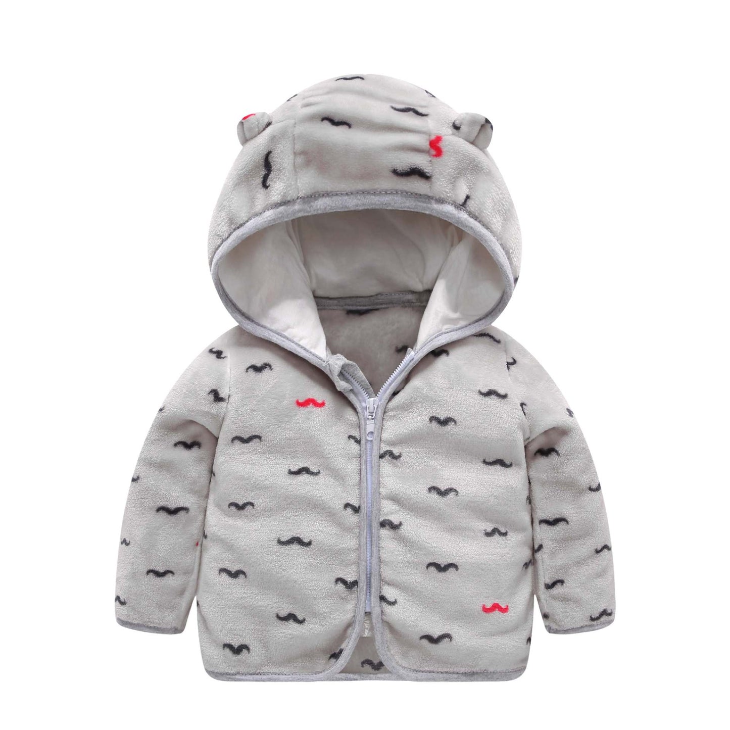 Children's Hooded Coral Fleece Padded Jacket