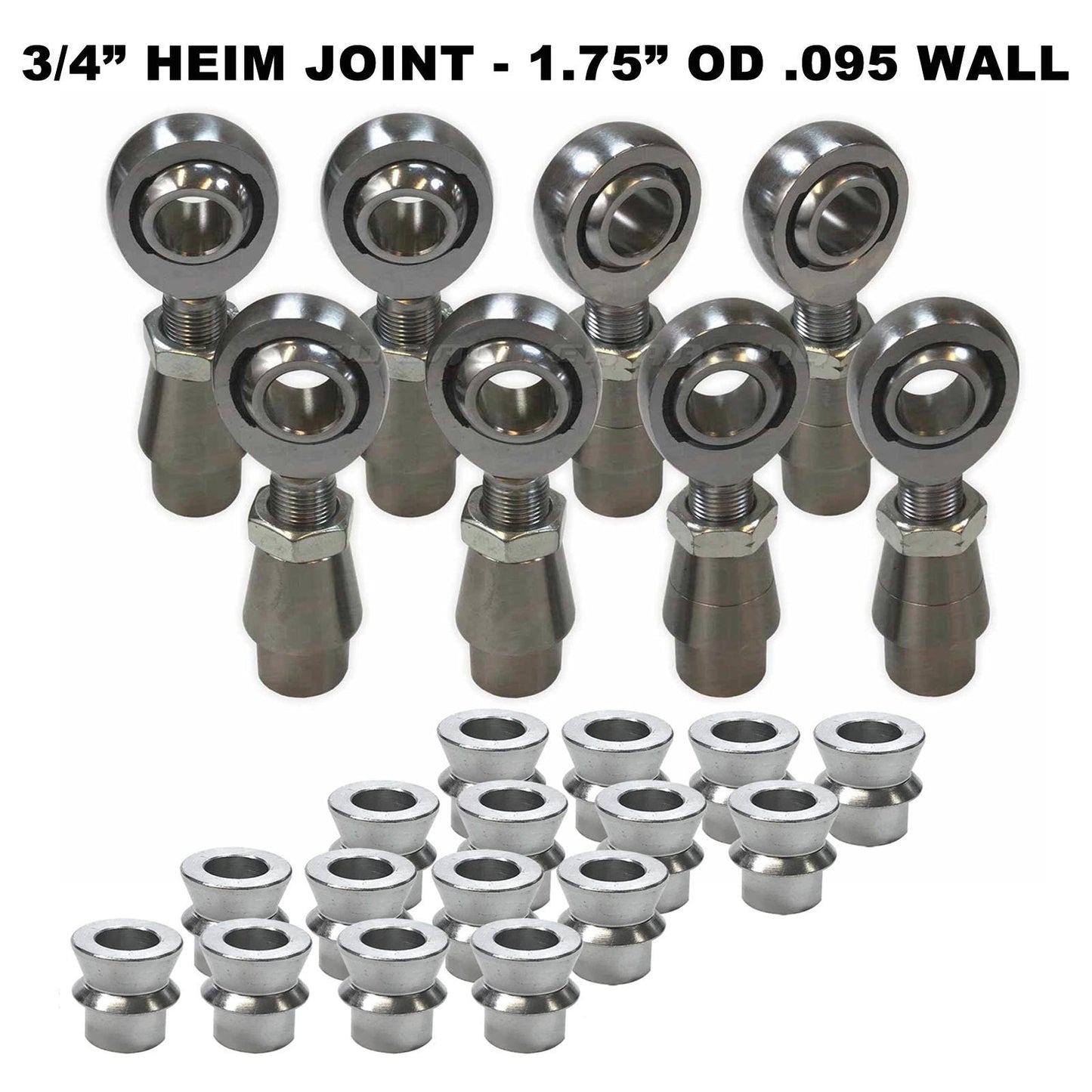 4 Link Rod End Kit -  3/4" Chromoly Heim - 1.75" OD Tubing