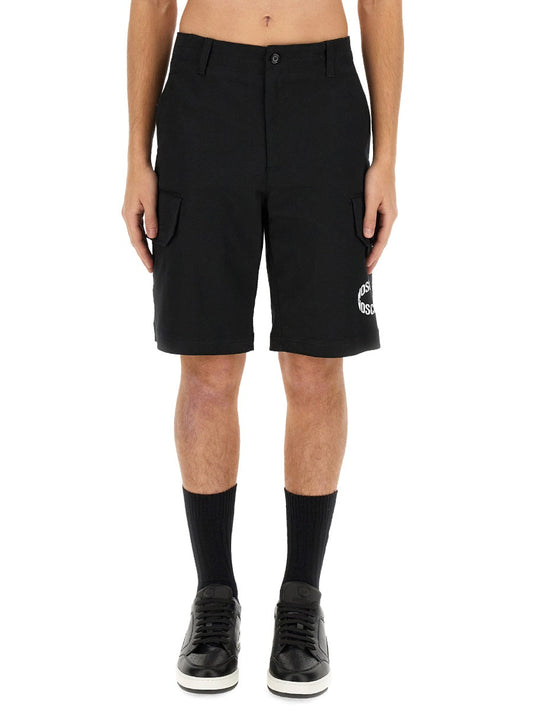 Moschino Men Bermuda With Logo