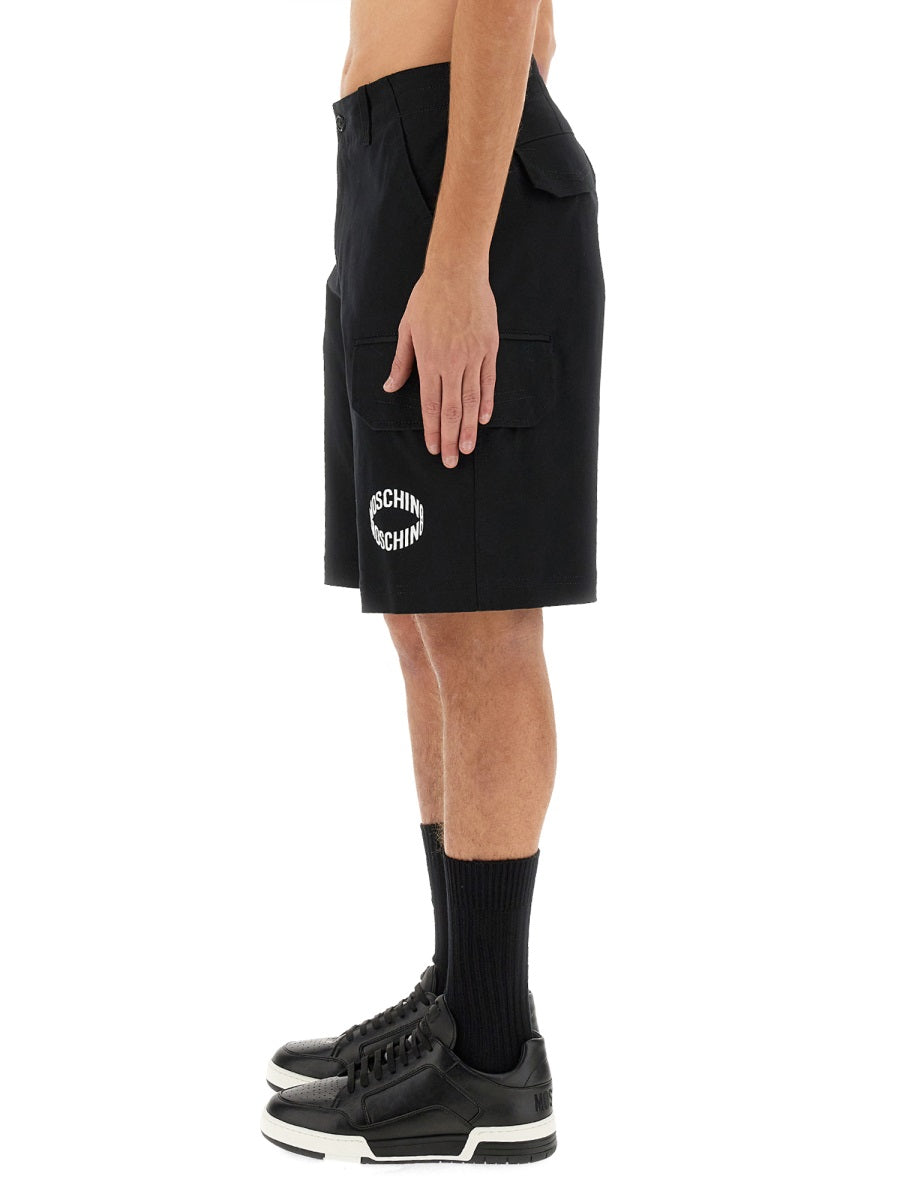 Moschino Men Bermuda With Logo
