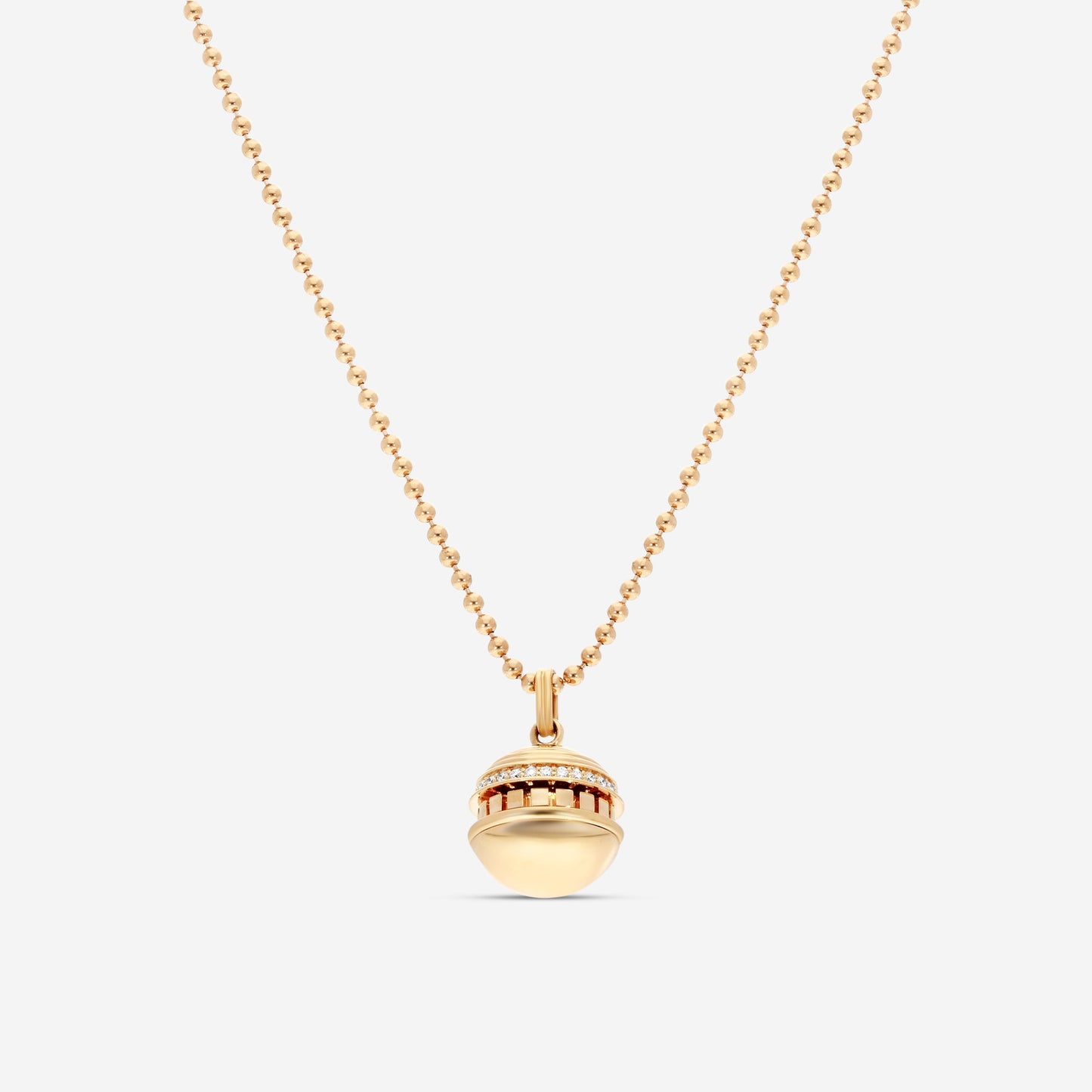 Roberto Coin Mosaic 18K Rose Gold Diamond Pendant Necklace 8883551AX17X