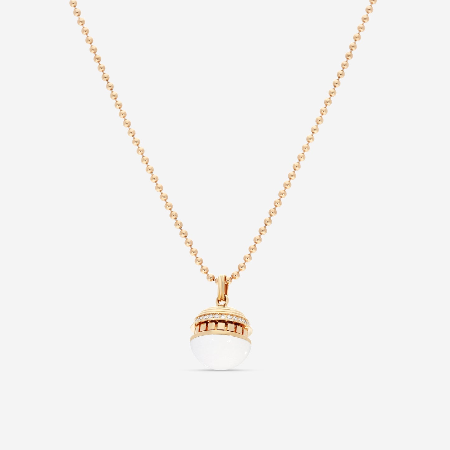 Roberto Coin Mosaic 18K Rose Gold Ceramic & Diamond Pendant Necklace 8883553AX17X