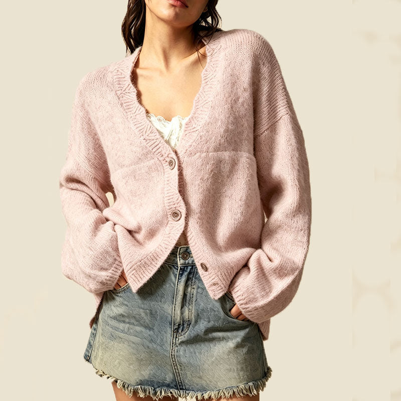 Womens Long-Sleeve Crew-Neck Sweater For Autumn And Winter