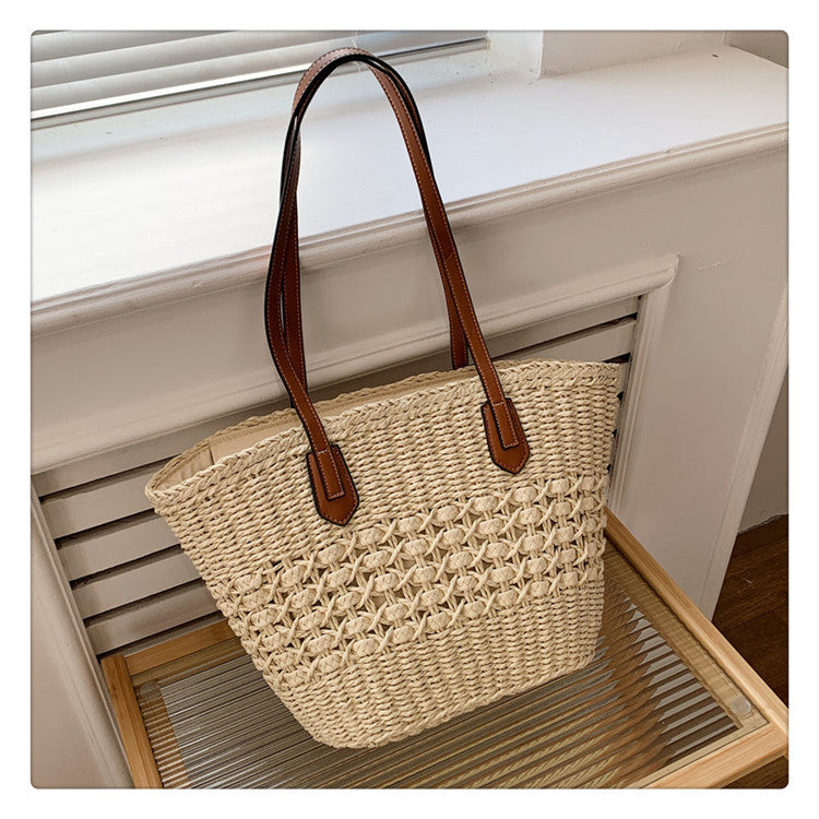 Women's Woven Tote Travel Bag