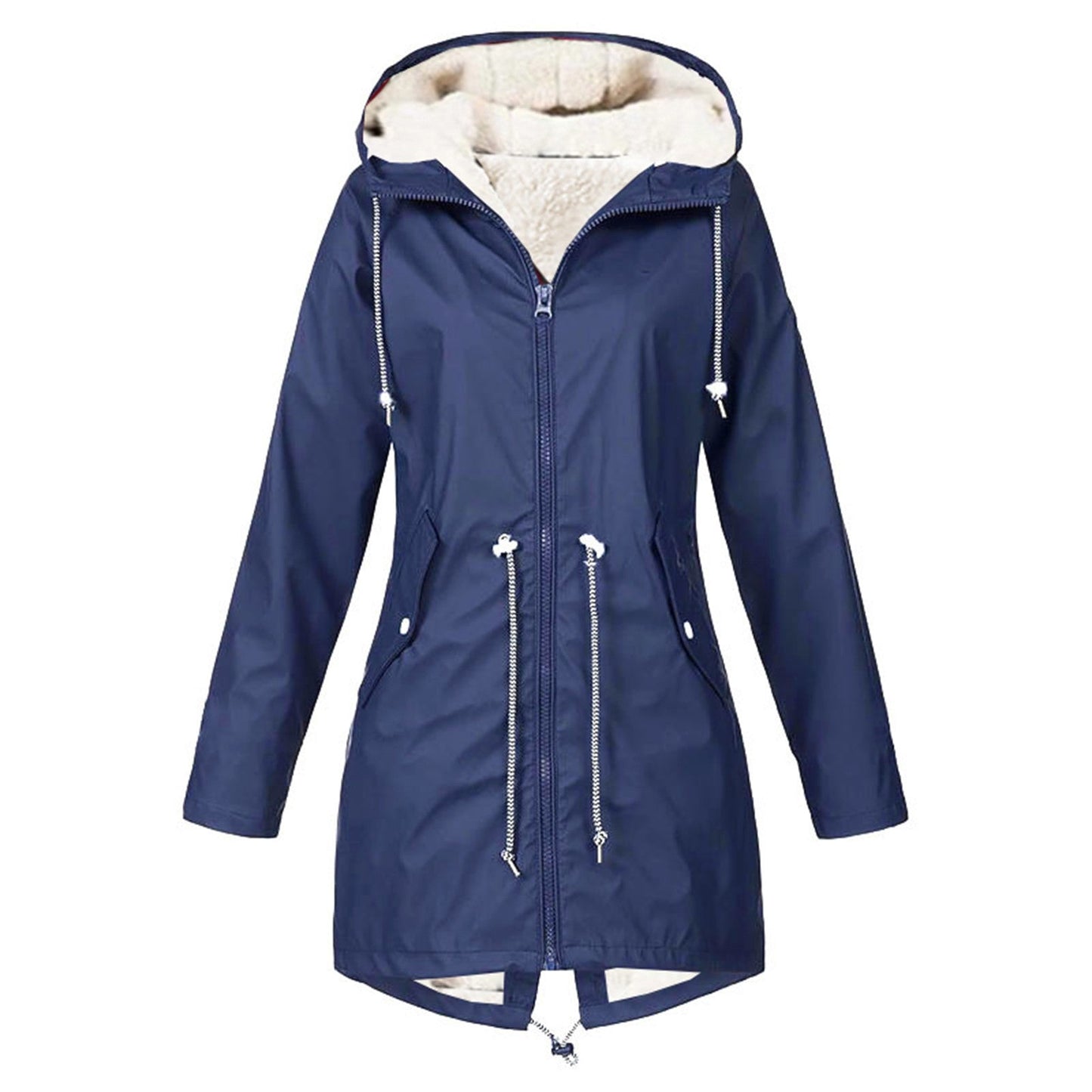 Sports Waterproof Jacket Plus Size Cotton-padded Clothes Fleece-lined