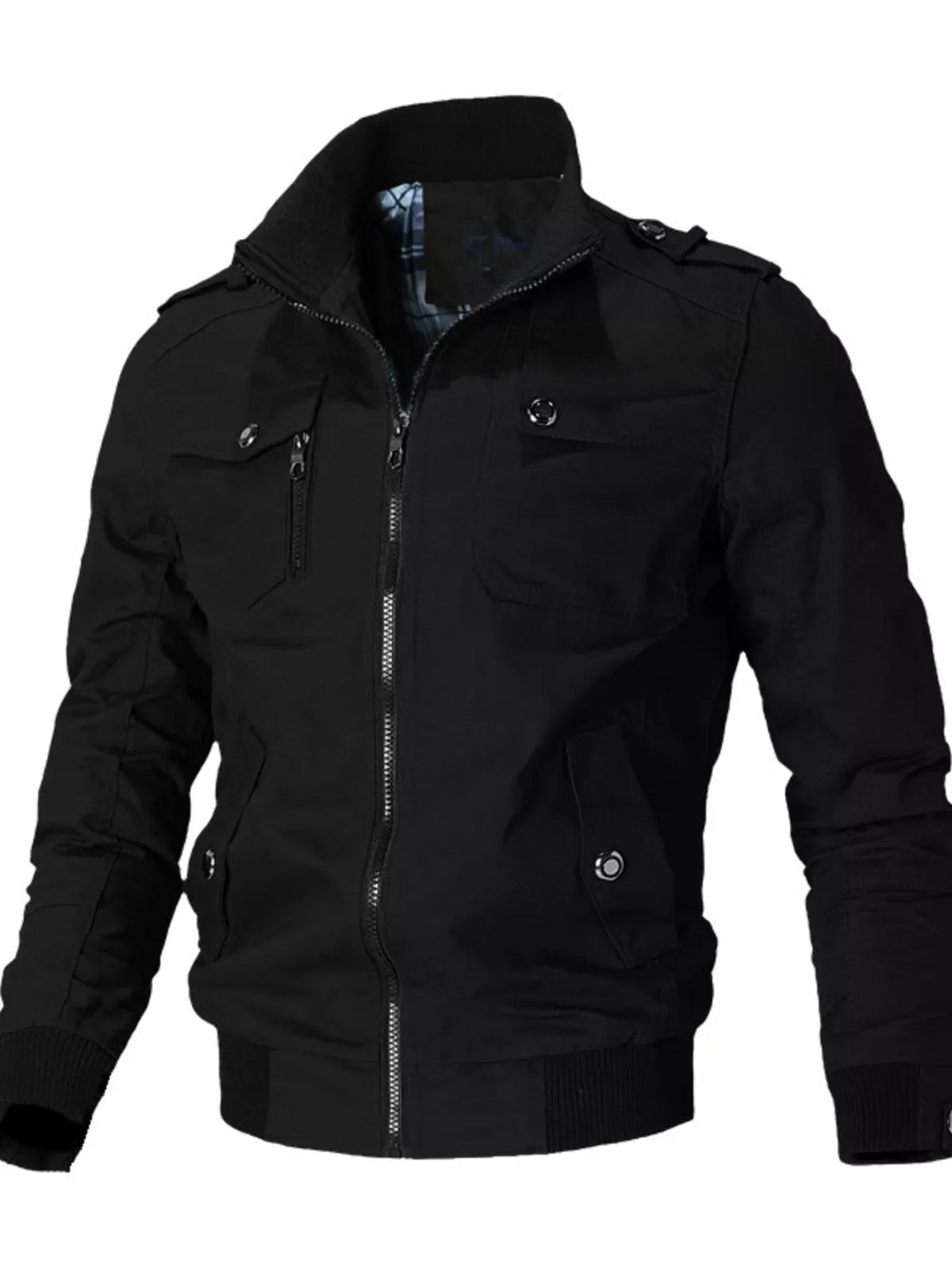 Men's Plus Size Casual Zip Up Lightweight Jacket