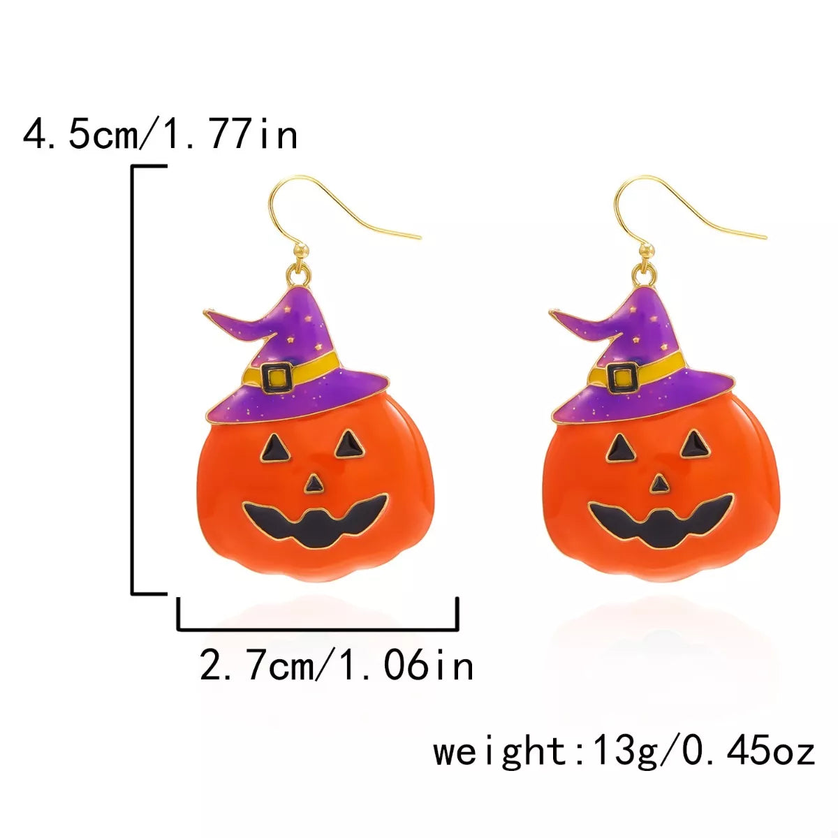 Halloween Pumpkin Dangle Earrings