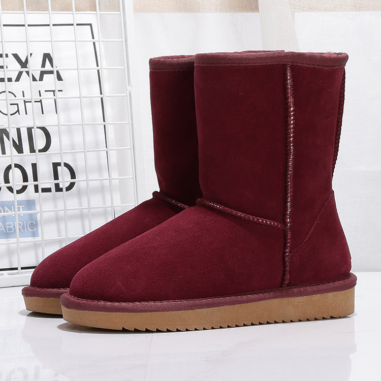 Middle Tube Plus Velvet Warm Boots