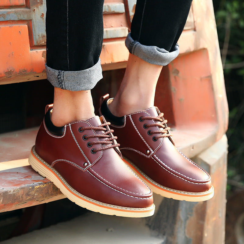 Men's Height Increasing Leather Shoes