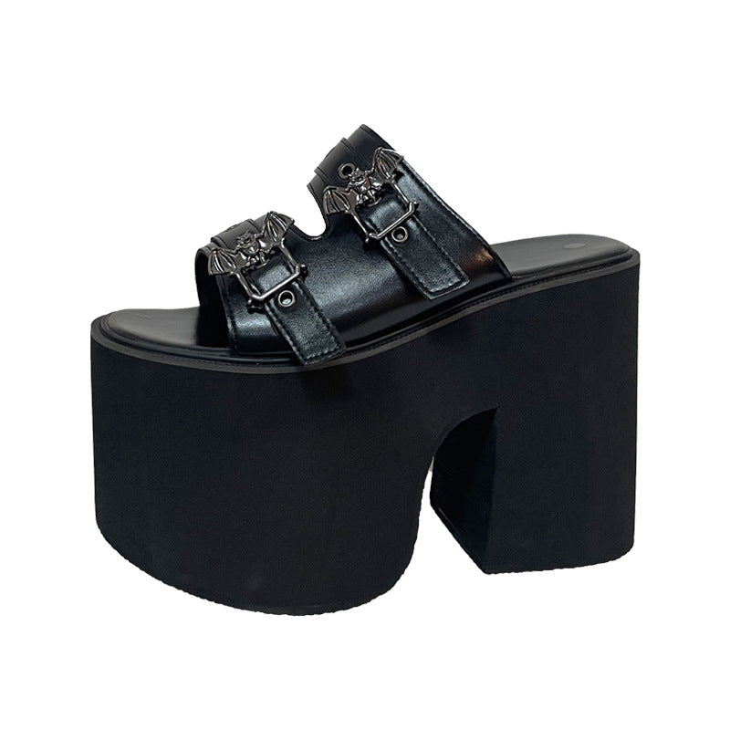 Women's Super High-Heel Muffin Platform Slippers
