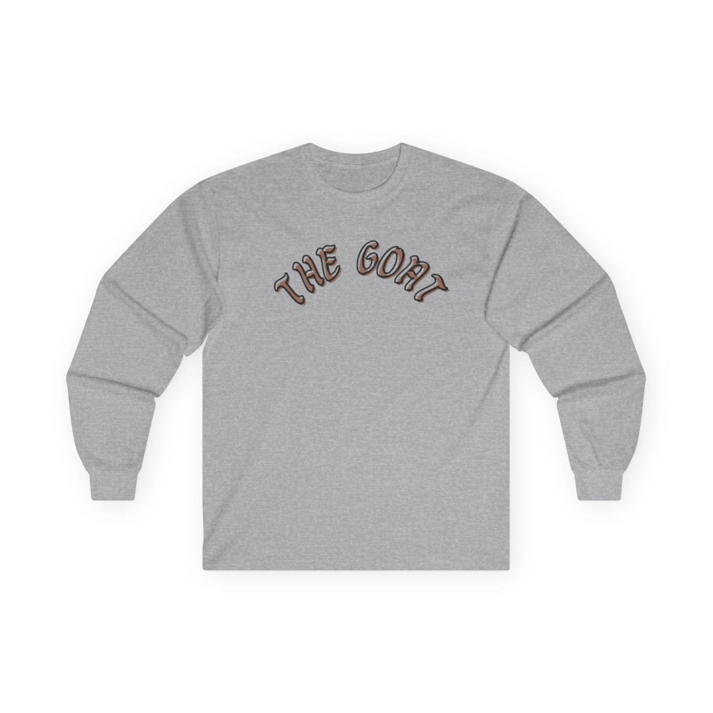 The GOAT Unisex Long Sleeve Tee, Casual Wear, Perfect for Sports Fans, Gift for Him or Her, Iconic Statement Shirt
