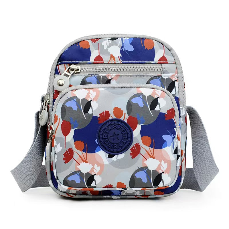 Lightweight Multi-Layer Oxford Cloth Crossbody Fashionable Small Square Bag