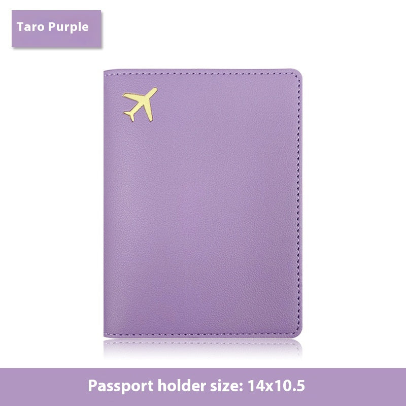 Multifunctional Id Bag Pu Leather Passport Cover