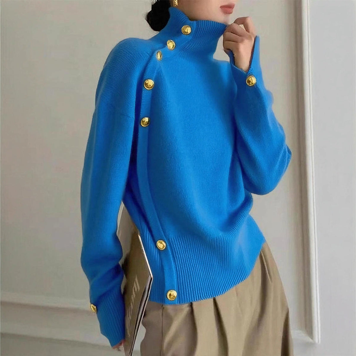 Women's Clothing Autumn And Winter Turtleneck Sweater