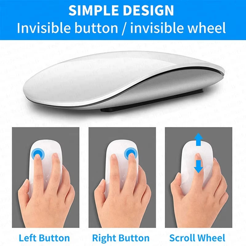 Ratón inalámbrico original Multi-Touch Surface Magic Mouse para APPLE Macbook Pro Air Mini portátil Tablet PC Ipad Bluetooth 5.0