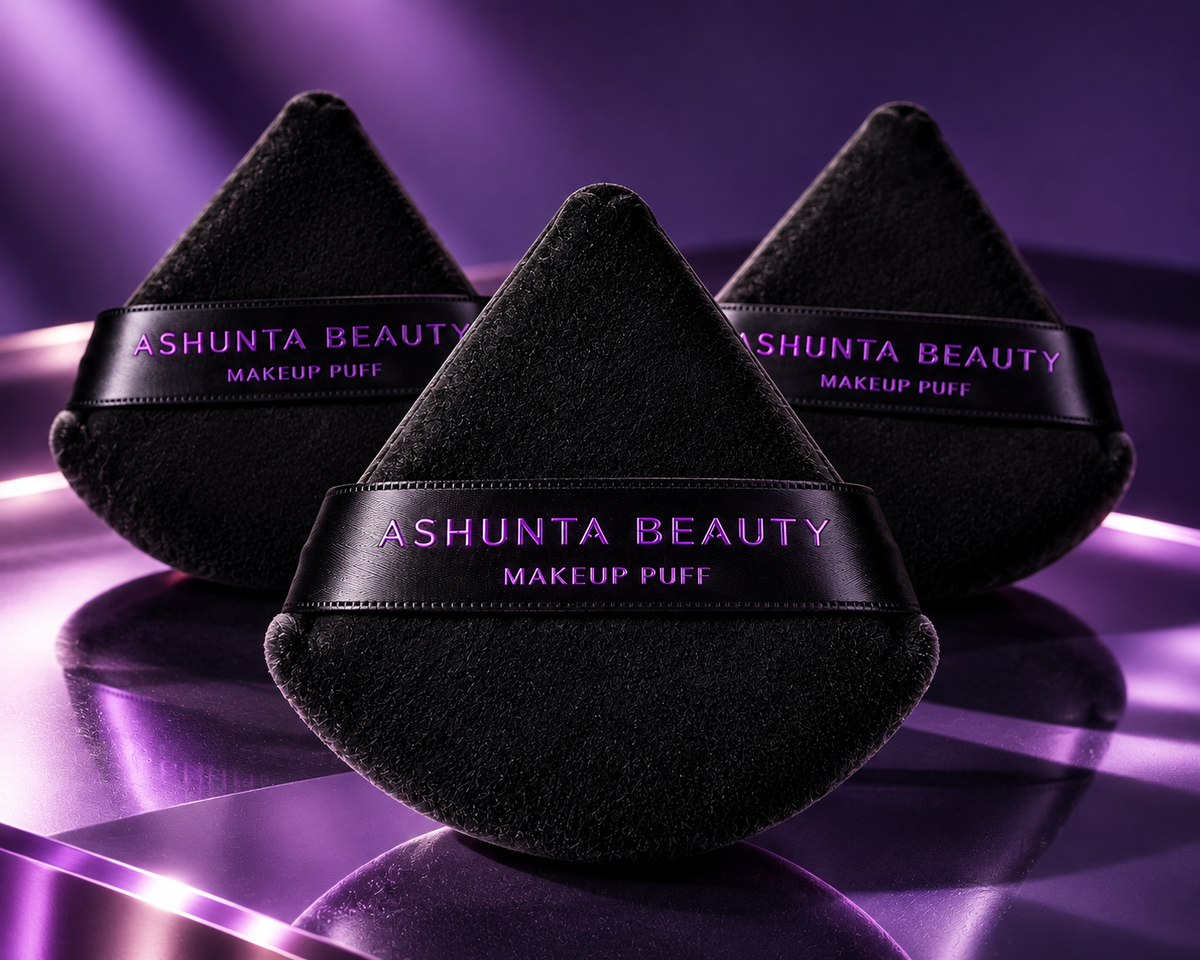 Ashunta Sheriff Beauty Borlas Negras Hipoalergénicas Ultra Suaves de Terciopelo (Paquete de 3)