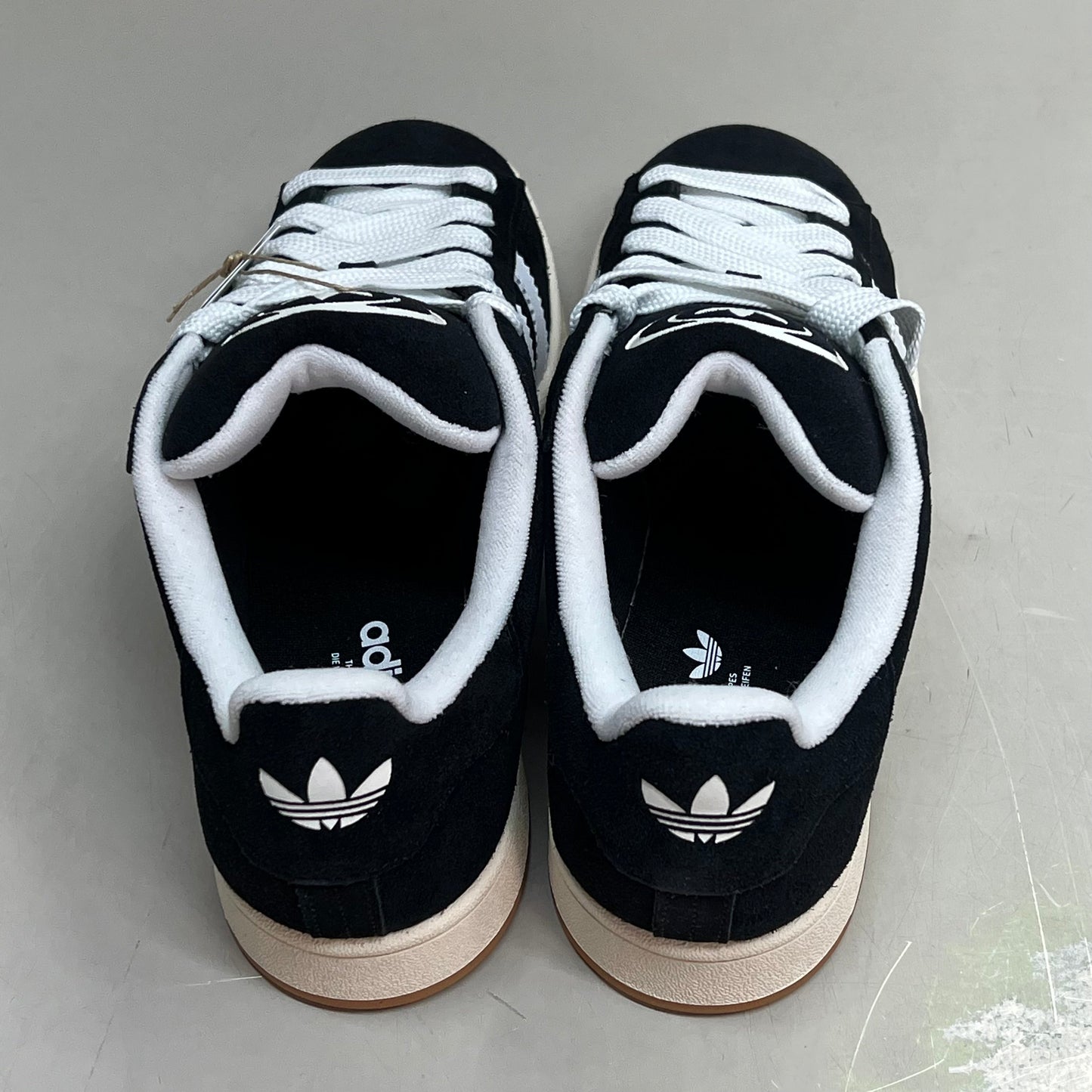 ADIDAS Campus 00s Fat Lace Sneaker Men's Sz 10 Core Black/Cloud White/Off White