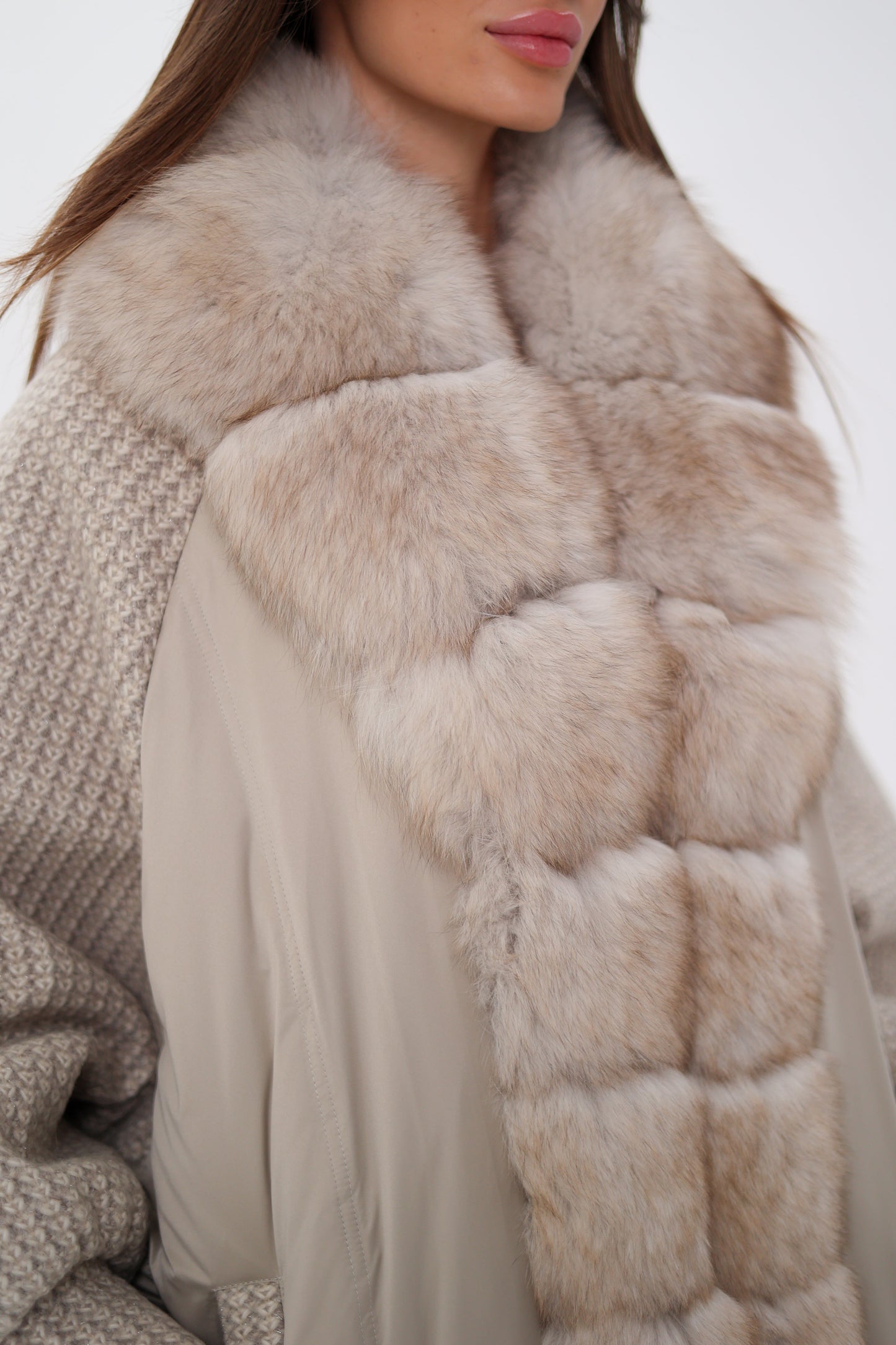 Abrigo de plumón Genuine Polar Fox Boucle