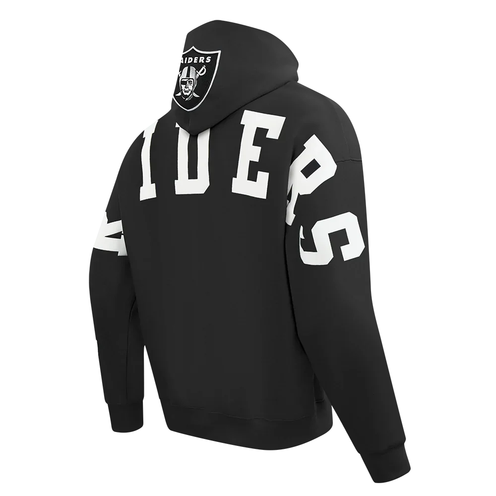 Sudadera con capucha y hombros caídos Pro Standard Las Vegas Raiders Wingspan - Negra