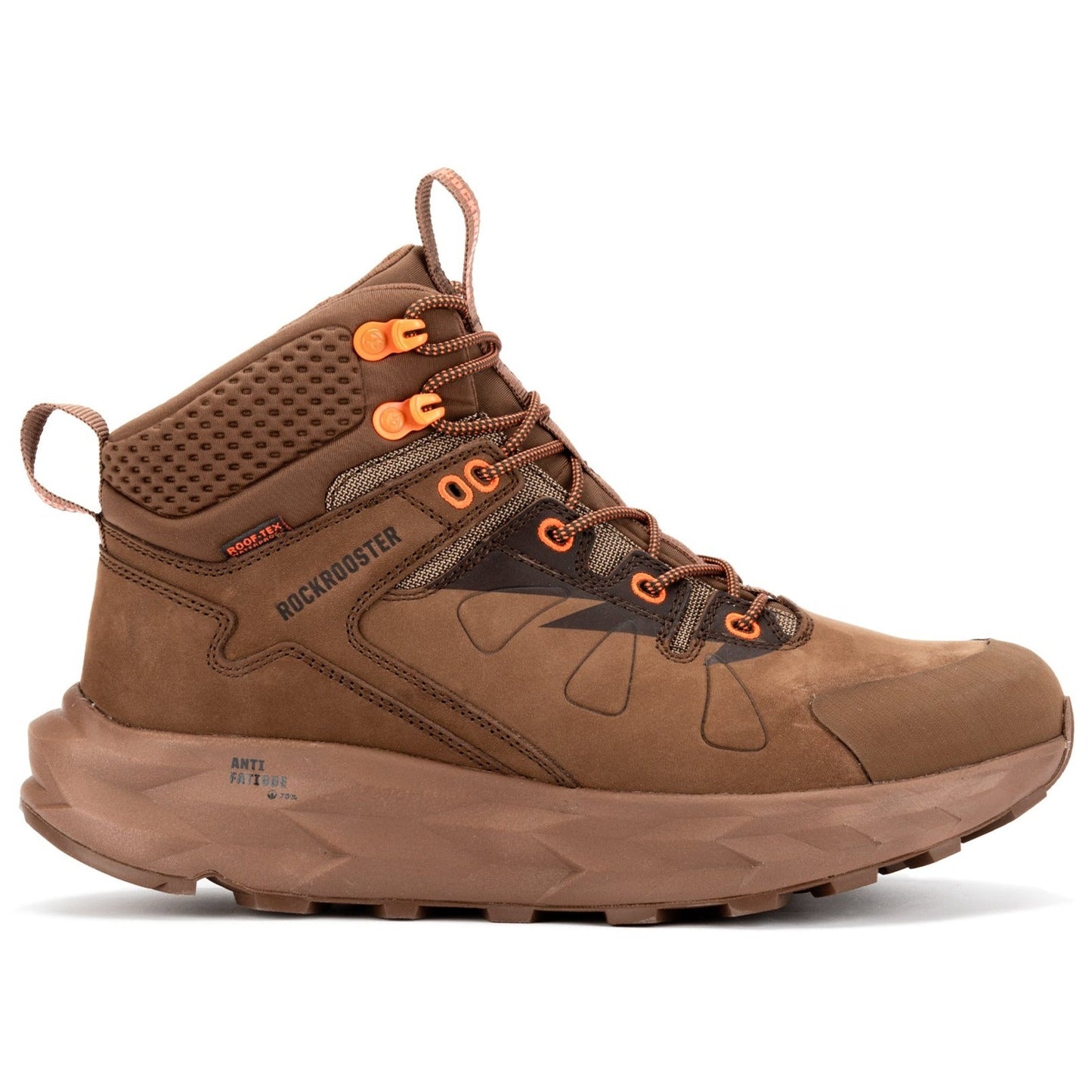 ROCKROOSTER Farmington Marrón Botas de Senderismo Impermeables de 6 Pulgadas con Suela VIBRAM® OC21031