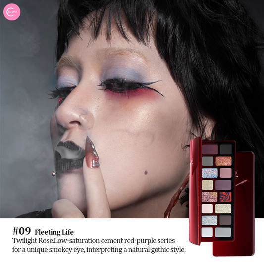 CHEERYEP (QIANYAN) X @freya86_ff Paleta de sombras de ojos Natural Star de 16 colores - 09#Floating Life