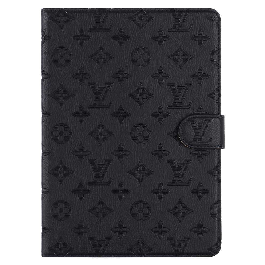 Funda plegable para iPad de Apple con monograma en relieve 3D con función de soporte
