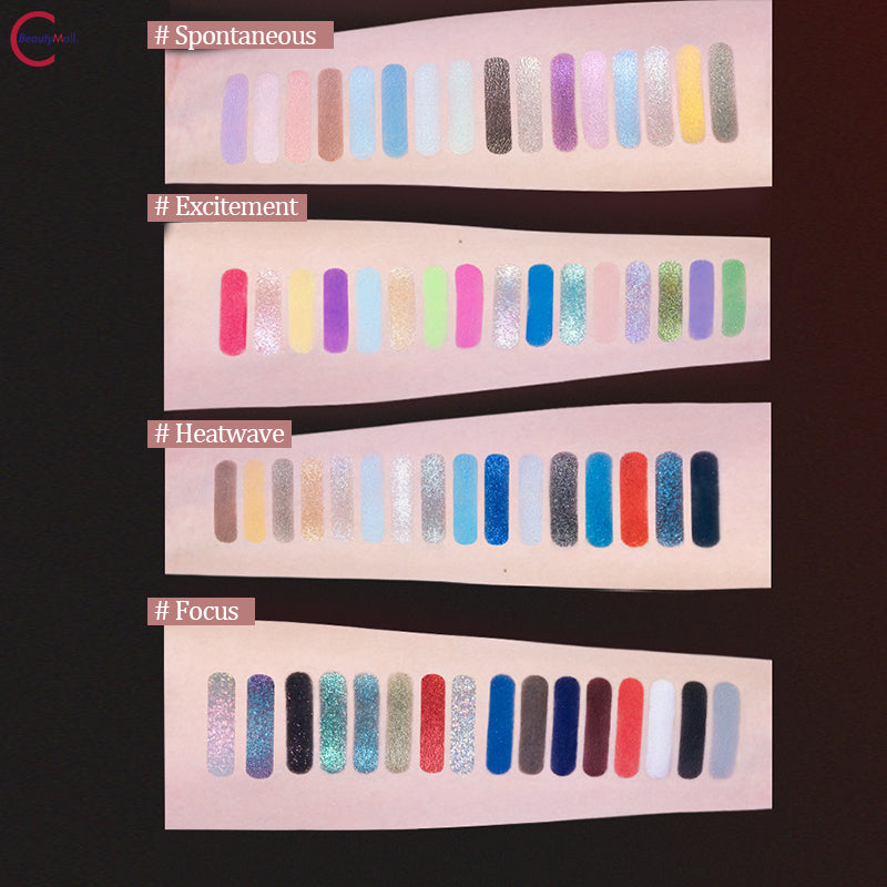 CHEERYEP (QIANYAN) 16-Color Natural Star Eye Shadow Palette - 04#Neon