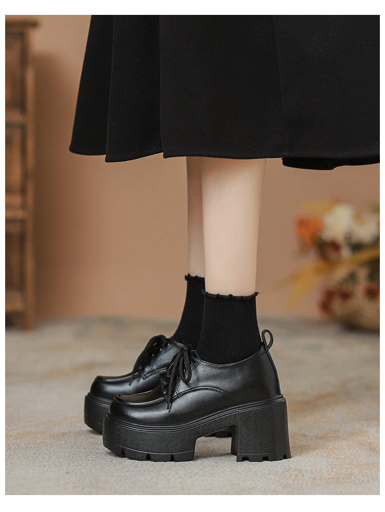 Women's Chunky-sole Lace-up Loafers